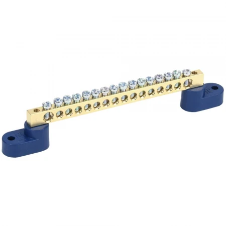 Шина N "ноль" на двух угловых изоляторах ШНИ-6х9-16-У2-С IEK YNN10-69-16C2-K07