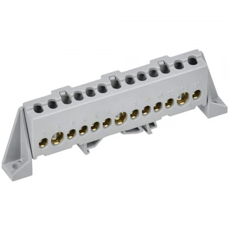 TEKFOR Шина L "фаза" в комбинированном DIN-изоляторе "Стойка" 8х12-13-Ср IEK TF-NN20-13-DP-K03