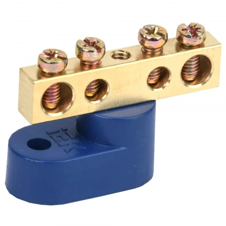 Шина N "ноль" на одном угловом изоляторе ШНИ-6х9-4-У1-С IEK YNN10-69-4C1-K07