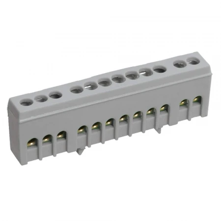 Шина L "фаза" в корпусном изоляторе на DIN-рейку ШНИ-6х9-12-К-Ср IEK YNN10-69-12KD-K02