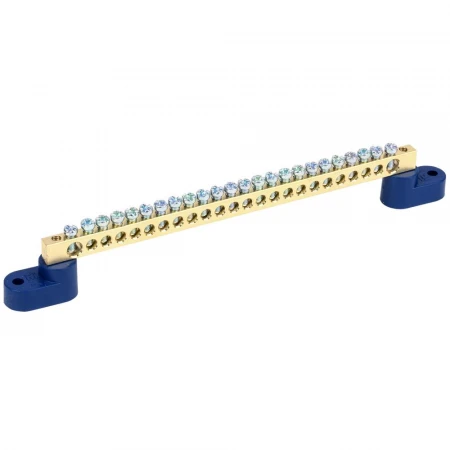 Шина N "ноль" на двух угловых изоляторах ШНИ-6х9-24-У2-С IEK YNN10-69-24C2-K07