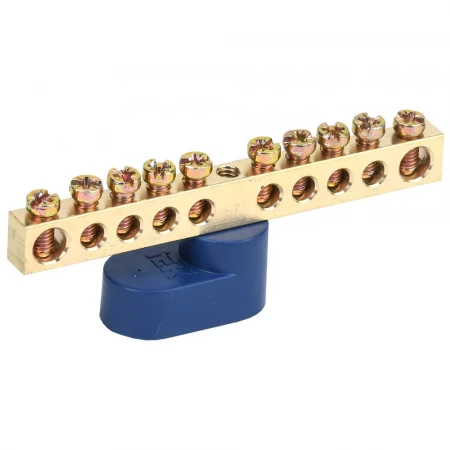 Шина N "ноль" на одном угловом изоляторе ШНИ-6х9-10-У1-С IEK YNN10-69-10C1-K07