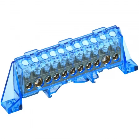 TEKFOR Шина N "ноль" в комбинированном DIN-изоляторе "Стойка" 8х12-11-С IEK TF-NN20-11-DP-K07