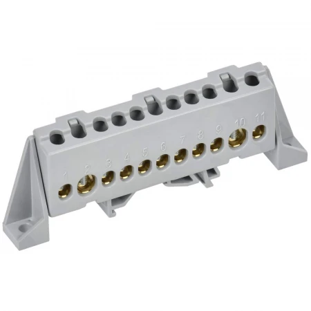 TEKFOR Шина L "фаза" в комбинированном DIN-изоляторе "Стойка" 8х12-11-Ср IEK TF-NN20-11-DP-K03