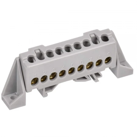 TEKFOR Шина L "фаза" в комбинированном DIN-изоляторе "Стойка" 6х9-9-Ср IEK TF-NN10-09-DP-K03