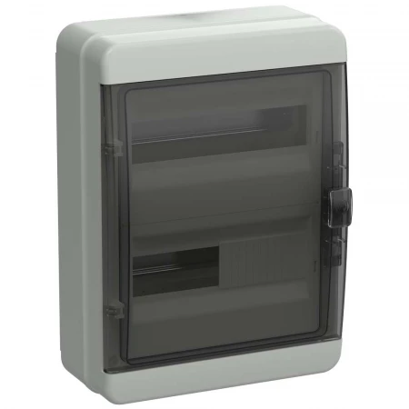 TEKFOR Корпус пластиковый КМПн-24 IP65 черная прозрачная дверь IEK TF5-KP72-N-24-65-K03-K02