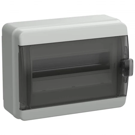 TEKFOR Корпус пластиковый КМПн-12 IP65 черная прозрачная дверь IEK TF5-KP72-N-12-65-K03-K02