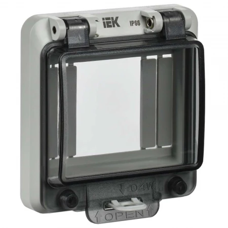 Крышка защитная для выреза в шкафу пластик 4 модуля IP66 IEK YWP10-04-66