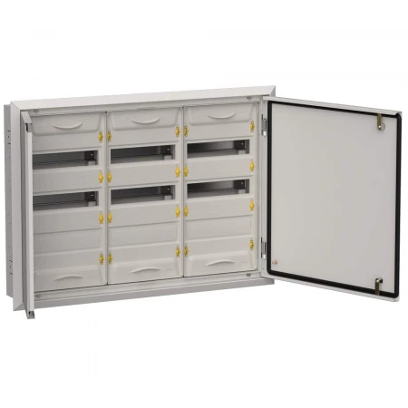 TITAN 5 Корпус металлический ЩРв-108 (3х36) 630х885х130мм IP31 серый IEK TI5-50-V-3X036-31-7035