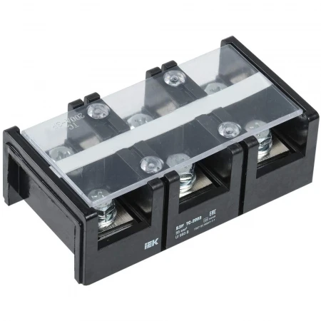Блок зажимов наборный БЗН ТС-2003 95мм2 200A 3 пары IEK YZN42-03-095-K02