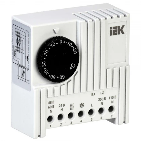 Термостат УККт от -20 до +60°C NO/NC IEK YTT21-00-60-NO-NC