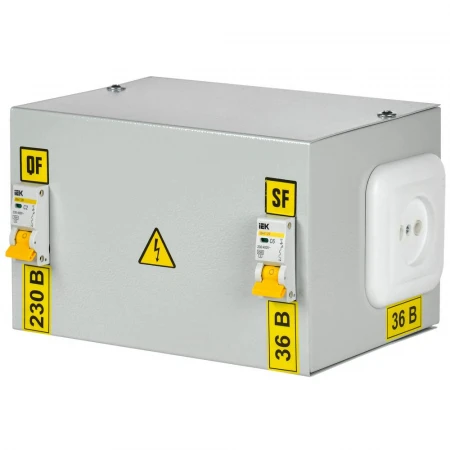 Ящик с понижающим трансформатором ЯТП-0,25 230/36-2 36 УХЛ4 IP30 IEK MTT12-036-0250