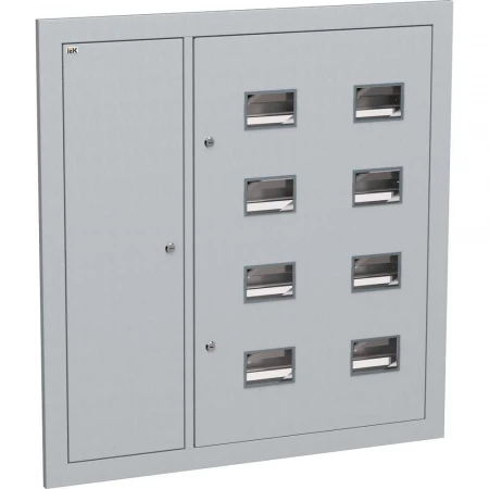 Корпус металлический ЩЭ-8-Э 36 IP31 (слаботочный отсек слева) LIGHT IEK IND-MKM43-08-31-E-L