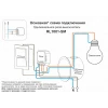 Wi-Fi реле-выключатель одноканальное Denkirs 1x2300Вт/250Вт для LED RL1001-SM/1