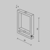 Крепление ремня Maytoni Technical Pendant system Parity TRA130BS-B Крепление ремня Maytoni Technical Pendant system Parity TRA130BS-B