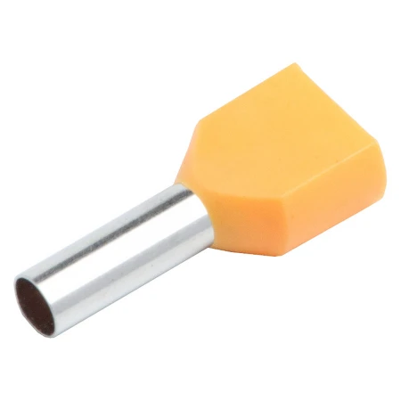 Наконечник-гильза General НГИ2 GNGI-E2-2x1-10 Желтый, 100 штук