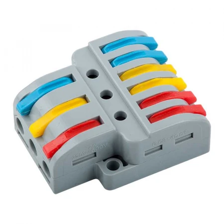 GTER7-36 General Клемма универсальная монтажная разветвительная 3х6 проводов, 30/1500