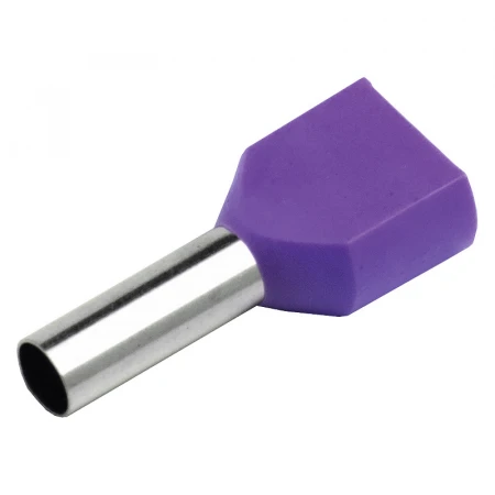 Наконечник-гильза General НГИ2 GNGI-E2-2x2,5-10 Фиолетовый, 100 штук