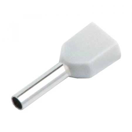 Наконечник-гильза General НГИ2 GNGI-E2-2x0,75-10 Белый, 100 штук