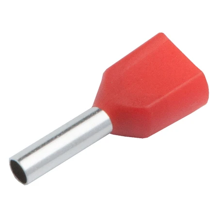 Наконечник-гильза General НГИ2 GNGI-E2-2x1,5-12-50 Красный, 50 штук