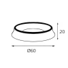 Кольцо декоративное Italline M03-046 ring black Кольцо декоративное Italline M03-046 ring black