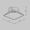 Декоративная рамка-отражатель Maytoni Technical Downlight Alfa LED Ring8-10W-SQ-BS