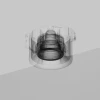 Фиксирующее кольцо для встраиваемого светильника Maytoni Downlight DLA110-B