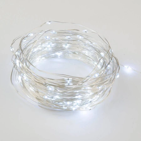 Светодиодная гирлянда Uniel Роса белый ULD-S1000-100/SCB/3AA White IP20 Dew UL-00007186