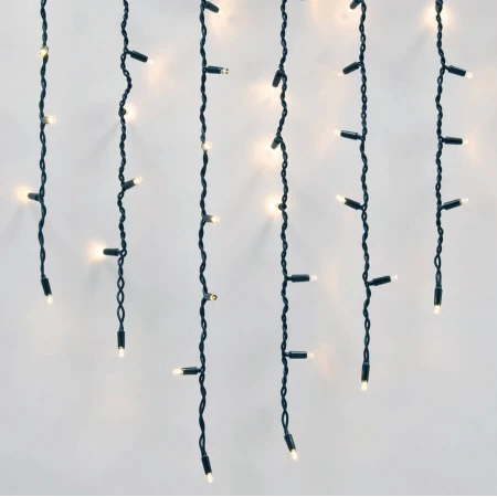 Уличная светодиодная гирлянда Uniel бахрома 220V теплый белый ULD-B3010-200/TBK Warm White IP67 UL-00003934