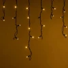 Уличная светодиодная гирлянда Ardecoled бахрома ARD-Edge-PRO-4000x600-Black-128LED-Milk-Flash Warm/Warm 034129