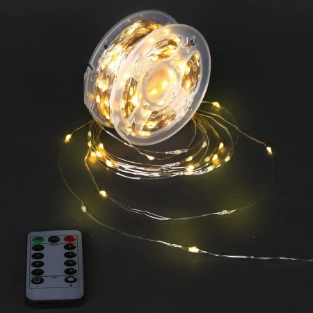 Cветодиодная гирлянда Sneha Роса 5V теплый белый настраиваемый контроллером A-930 WW