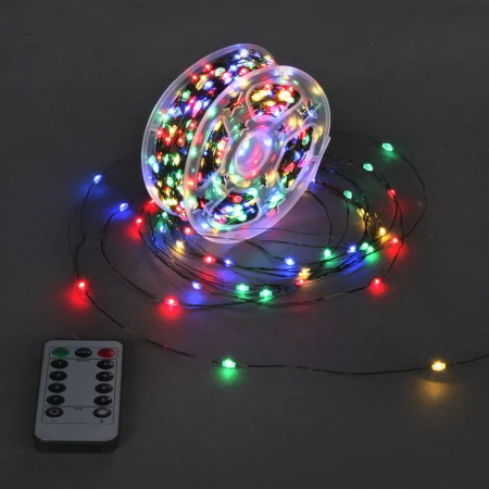 Cветодиодная гирлянда Sneha Роса 5V разноцветный настраиваемый контроллером A-929 MIX