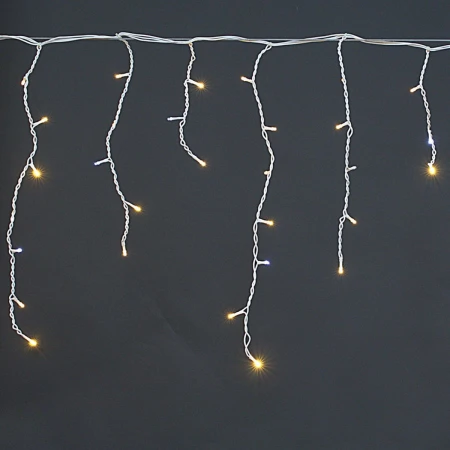 Cветодиодная гирлянда Sneha бахрома 230V теплый белый мерцающий A-056R WW/W FLASH
