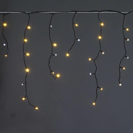 Cветодиодная гирлянда Sneha бахрома 230V теплый белый мерцающий A-056AR WW/W FLASH