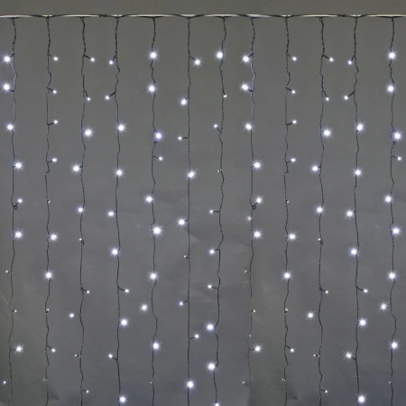 Cветодиодная гирлянда Sneha занавес 230V белый мерцающий A-943 WW/W FLASH