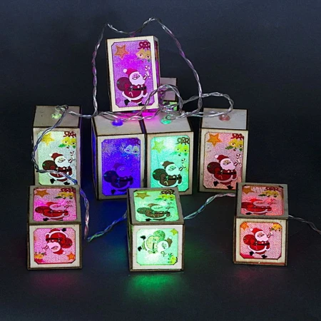 Cветодиодная гирлянда Sneha Кубики 230V разноцветная статичный A-481