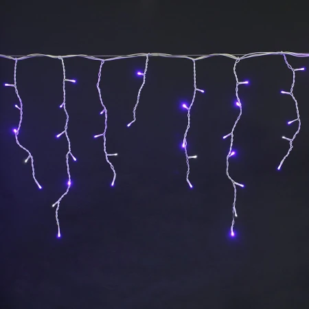 Cветодиодная гирлянда Sneha бахрома 230V синий/белый мерцающий A-056R BL/WT FLASH