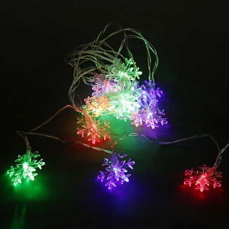 Cветодиодная гирлянда Sneha Снежинка 230V разноцветная статичный A-472
