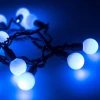 Уличная светодиодная гирлянда Ardecoled шарики 230V синий ARD-Ball-Classic-D23-20000-Black-160Led Blue 025629 Уличная светодиодная гирлянда Ardecoled шарики 230V синий ARD-Ball-Classic-D23-20000-Black-160Led Blue 025629