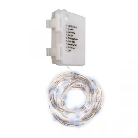 Светодиодная гирлянда ФАZA роса холодный белый DC-G03-120W