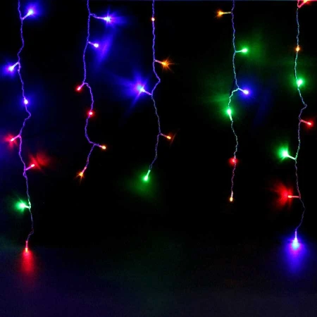 Гирлянда новогодняя General "Бахрома" GLFG-48-180-50-IP20-FL-RGB 48 диодов 1.8x0.5 м с контр 8 режимов