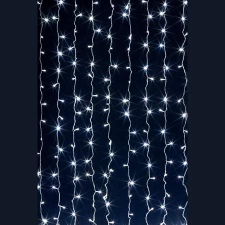 Гирлянда новогодняя "Занавес" General GLFG-96-150-100-IP20-CR-6 96 диодов 1.5x1м с контр 8 режимов