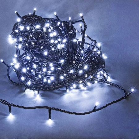 Cветодиодная гирлянда Sneha нить 230V теплый белый мерцающий A-047R WW/WT FLASH