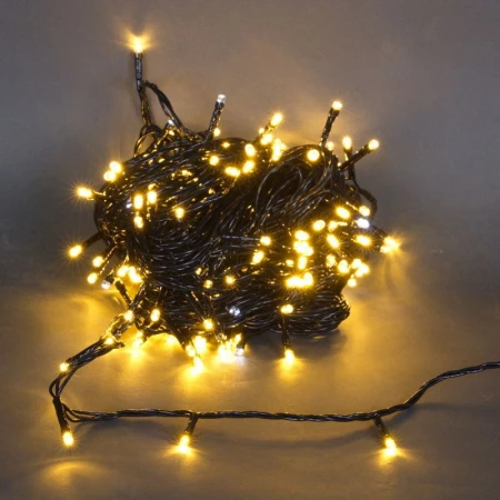 Cветодиодная гирлянда Sneha нить 230V теплый белый мерцающий A-244 WW/W FLASH