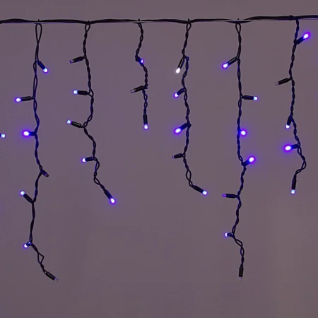Cветодиодная гирлянда Sneha бахрома 230V синий/белый мерцающий A-020 BL/WT FLASH