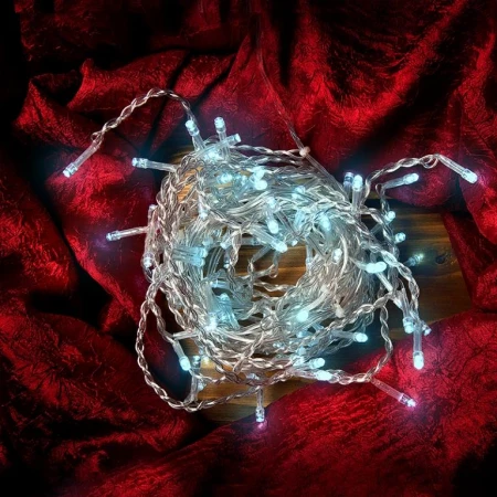 Гирлянда новогодняя "Нить" General GLFG-100-500-IP20-X-6  100 диодов 5м с контроллером 8 режимов