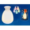 Фигурка светодиодная от аккумулятора «Ваза» 17x12см Uniel ULD-R200 LED/100Lm/3000K/RGB White UL-00004545 Фигурка светодиодная от аккумулятора «Ваза» 17x12см Uniel ULD-R200 LED/100Lm/3000K/RGB White UL-00004545