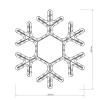 Светодиодная фигура Ardecoled Снежинка ARD-Snowflake-M7-450X375-126Led Warm 025315 Светодиодная фигура Ardecoled Снежинка ARD-Snowflake-M7-450X375-126Led Warm 025315