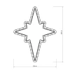 Светодиодная фигура Ardecoled Звездочка ARD-Star-M3-380X250-36Led Warm 025314 Светодиодная фигура Ardecoled Звездочка ARD-Star-M3-380X250-36Led Warm 025314