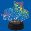 Светодиодная фигура Uniel ULI-M508 RGB/3AA Tiger Family/Black UL-00008403 Светодиодная фигура Uniel ULI-M508 RGB/3AA Tiger Family/Black UL-00008403